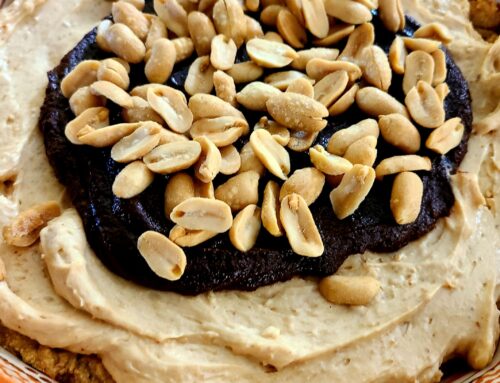 The No Sugar Baker’s Peanut Butter Chocolate Buckeye Pie!