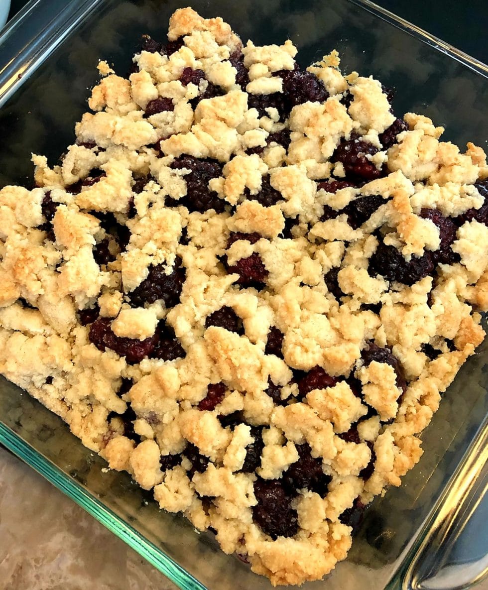 No Sugar Baker’s Blueberry & Blackberry Cobbler No Sugar Baker
