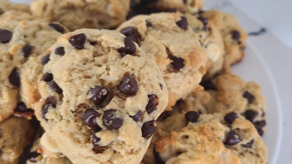 No Sugar Baker’s Dark and White Chocolate Cookies - No Sugar Baker