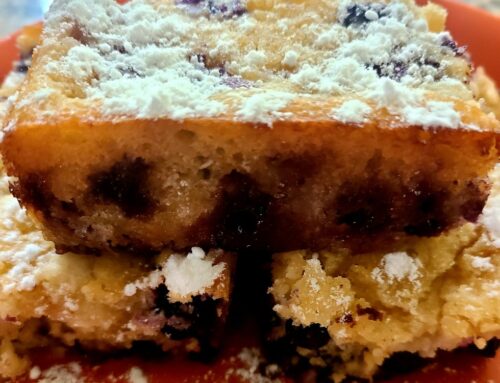 No Sugar Baker’s Crumbly Lemon Blueberry Coffeecake