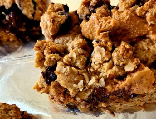 No Sugar Baker’s Peanut Butter Chocolate Chip Crumble Bars
