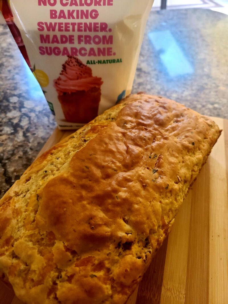 No Sugar Baker's Bacon Cheese Bread! No Sugar Baker