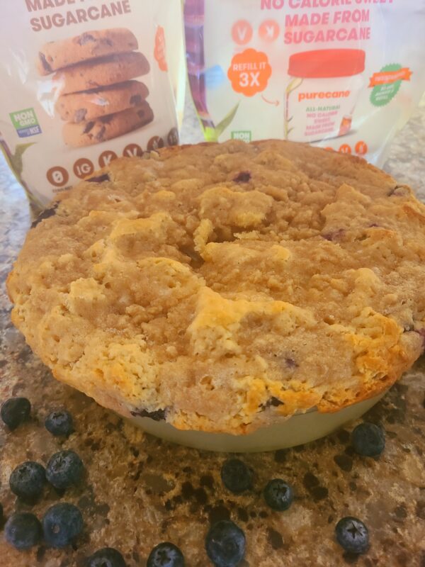 No Sugar Baker's Blueberry Sour Cream Coffee Cake No Sugar Baker