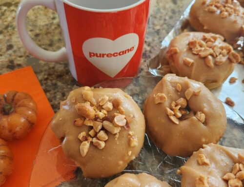 No Sugar Baker’s Pumpkin Donuts with Brown Icing!