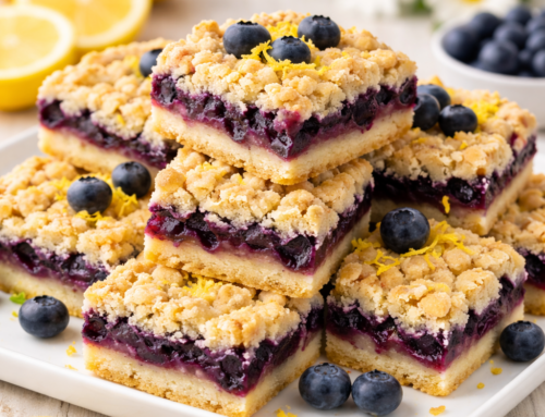 No Sugar Baker Lemon Blueberry Crumble Bars
