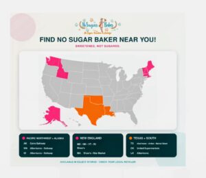 No Sugar Baker Product Map